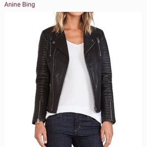 Annie Bing Leather Moto Jacket
